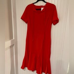 Juliet Roses red midi dress